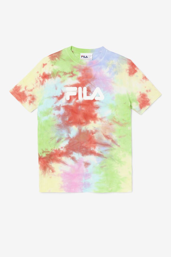 Fila T-Shirt Dame Flerfarvede Alivia Tie Dye BZU-527846